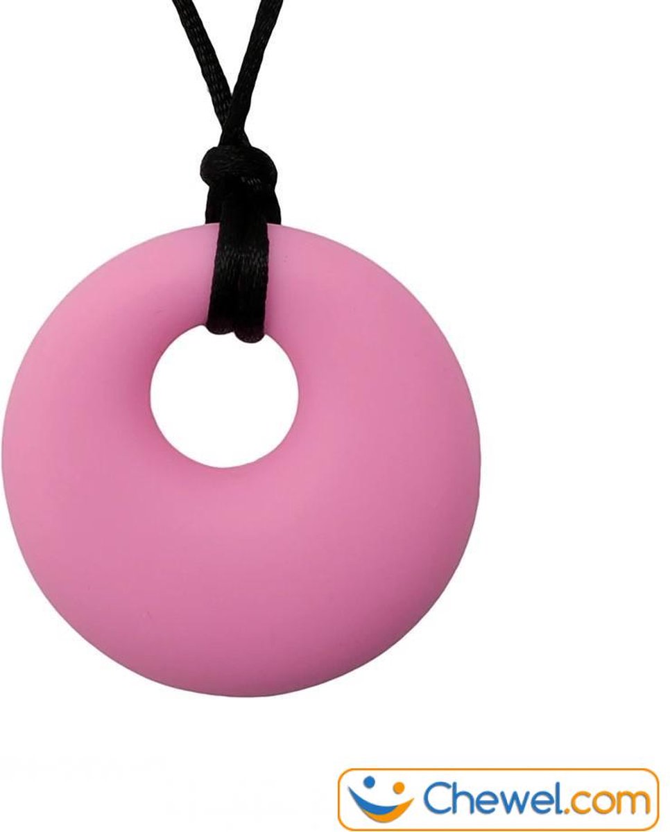 Ronde Bijtketting Kauwketting | Rond | Cirkel | Round | Roze | Chewel ®